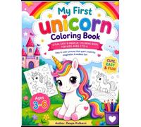 My First unicorn Animal Coloring Book for Kids Ages 3-6: Easy, Fun & Cute unicorn Animals for Toddlers: A Simple Coloring Book with Adorable Farm, ... and Forest Animals to Build Creativity,