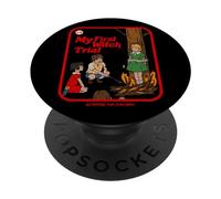 My First Witch Trial Vintage Childgame Horror Goth Punk Premium PopSockets Adhesive PopGrip