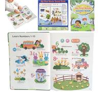My-First Words Sound-Book, First English Words Sound-Book, Learning Talking English Word Toys Educational, Intertive Eng- Learning Audiobooks For Preschoolers Early Language Development
