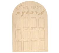 My First Year Photo Board, Wood 12 Month Baby First Year Photo Frame, 12x17 Inch Arch Door My Picture Frame for Boy Girl