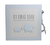 My First Year Record Book Petit Cheri Collection Gift - Blue Baby Girl