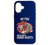 My Fish Are My Most Liquid Assets Funny Investing Case for iPhone 16