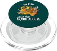 My Fish Are My Most Liquid Assets Funny Investing PopSockets PopGrip for MagSafe