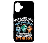 My Fishing Spot Is None Ya Business Case for iPhone 16