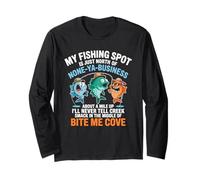 My Fishing Spot is None Ya Business Long Sleeve T-Shirt