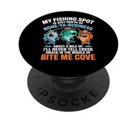 My Fishing Spot Is None Ya Business PopSockets Adhesive PopGrip