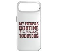 My Fitness Routine Is Chasing Toddlers Funny Quote Case for iPhone Air