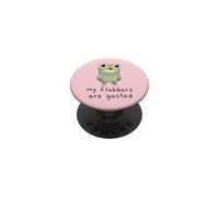 My Flabbers Are Gasted Cute Shocked Frog Meme PopSockets Adhesive PopGrip