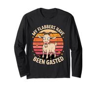 My Flabbers Have Been Gasted Funny Goat Meme Long Sleeve T-Shirt