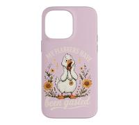 My Flabbers Have Been Gasted Funny Goose Floral Snarky Humor Case for iPhone 14 Pro Max