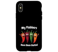 My Flabbers Have Been Gasted Funny Meme Shocked Chili Pepper Case for iPhone X/XS