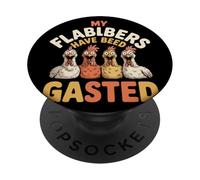 My Flabbers Have Been Gasted Funny Shocked Chicken Meme PopSockets Adhesive PopGrip