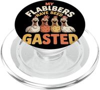My Flabbers Have Been Gasted Funny Shocked Chicken Meme PopSockets PopGrip for MagSafe