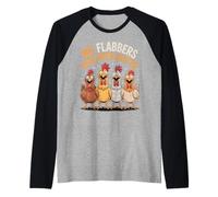 My Flabbers Have Been Gasted Funny Shocked Chicken Meme Raglan Baseball Tee