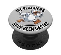 My Flabbers Have Been Gasted Funny Shocked Duck Meme PopSockets Adhesive PopGrip