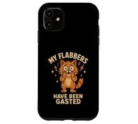 My Flabbers Have Been Gasted Retro Funny Cat Case for iPhone 11