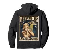 My Flabbers Have Been Gasted Retro UFO Alien Meme Pullover Hoodie