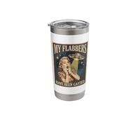 My Flabbers Have Been Gasted Retro UFO Alien Meme Stainless Steel Insulated Tumbler
