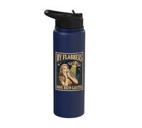 My Flabbers Have Been Gasted Retro UFO Alien Meme Stainless Steel Insulated Water Bottle