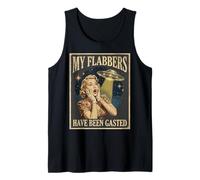 My Flabbers Have Been Gasted Retro UFO Alien Meme Tank Top