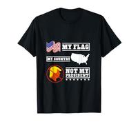 My Flag My Country Not My President USA Map American Flag T-Shirt