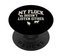 My Flock Doesn't Listen Either Funny Christian Mom PopSockets Adhesive PopGrip