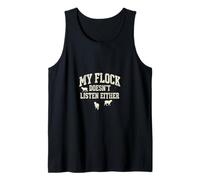 My Flock Doesn't Listen Either Funny Christian Mom Tank Top