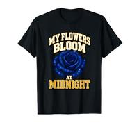 My Flowers Bloom at Midnight Midnight Bloom Dark Floral Value Graphic T-Shirt