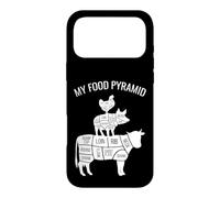 My Food Pyramid Funny Carnivore Cow Pig Chicken Case for iPhone 17 Pro Max