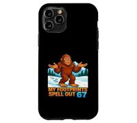 My Footprints Spell Out 67 Sasquatch Bigfoot Meme Case for iPhone 11 Pro