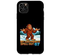 My Footprints Spell Out 67 Sasquatch Bigfoot Meme Case for iPhone 11 Pro Max