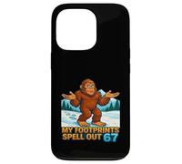 My Footprints Spell Out 67 Sasquatch Bigfoot Meme Case for iPhone 13 Pro