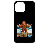 My Footprints Spell Out 67 Sasquatch Bigfoot Meme Case for iPhone 13 Pro Max