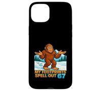 My Footprints Spell Out 67 Sasquatch Bigfoot Meme Case for iPhone 15 Plus