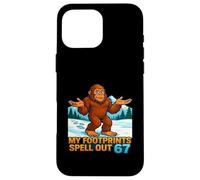 My Footprints Spell Out 67 Sasquatch Bigfoot Meme Case for iPhone 16 Pro Max