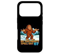 My Footprints Spell Out 67 Sasquatch Bigfoot Meme Case for iPhone 17 Pro