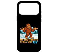 My Footprints Spell Out 67 Sasquatch Bigfoot Meme Case for iPhone 17 Pro Max