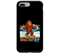 My Footprints Spell Out 67 Sasquatch Bigfoot Meme Case for iPhone 7 Plus/8 Plus
