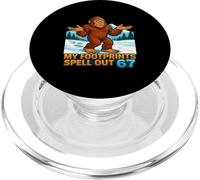 My Footprints Spell Out 67 Sasquatch Bigfoot Meme PopSockets PopGrip for MagSafe