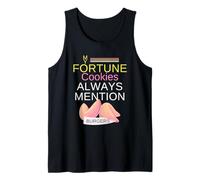 My Fortune Cookies Always Mention Burgers Retro Vintage Food Tank Top
