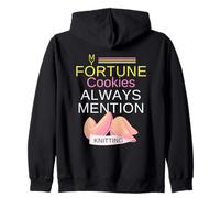 My Fortune Cookies Always Mention Knitting Proud Crafter Zip Hoodie