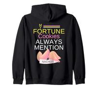 My Fortune Cookies Always Mention Nachos | Mexican Chef Joke Zip Hoodie