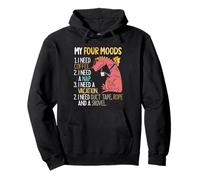 My Four Moods Coffee Nap Work Repeat Dragon Daily Routine Pullover Hoodie