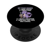 My four moods describe life perfectly PopSockets Adhesive PopGrip