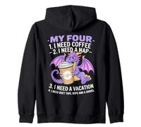 My four moods describe life perfectly Zip Hoodie
