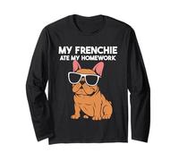 My Frenchie ate my homework - School French Bulldog Long Sleeve T-Shirt