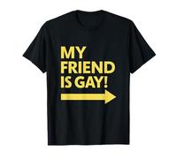 My Friend Is Gay Yellow Arrow T-Shirt