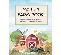 MY FUN FARM BOOK: Coloring, Games & Learning for Kids 3-8 - Bilingual English-italian