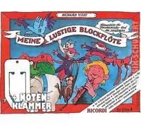 My Funny Recorder - Spiral-Bound with Practical Note Clip - FLUTE for Soprano Recorder Baroque Fingering for Preschool Children and the School with Large Notes and Various illustrations (Wirebound) by Richard Voss [German Language]
