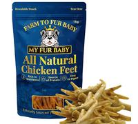My Fur Baby Natural Chicken Feet for Dogs | Air-Dried | High Protein | Single Ingredient | 1KG